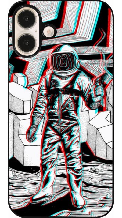 iPhone 16 Plus Case Hülle - Anaglyph Astronaut