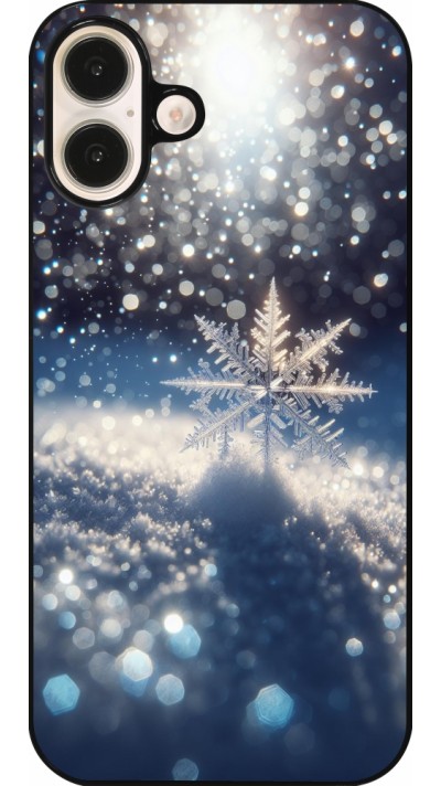 iPhone 16 Plus Case Hülle - Schneeflocke Solar Glanz