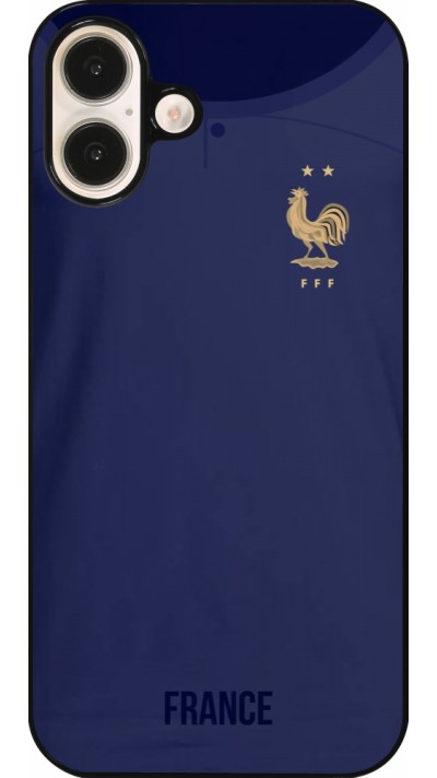 iPhone 16 Plus Case Hülle - Frankreich 2022 personalisierbares Fussballtrikot