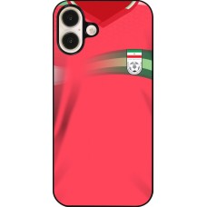 iPhone 16 Plus Case Hülle - Iran 2022 personalisierbares Fussballtrikot