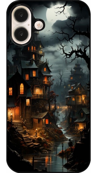 iPhone 16 Plus Case Hülle - Halloween 2024 scary town