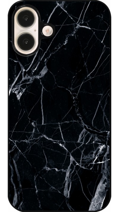 iPhone 16 Plus Case Hülle - Marble Black 01