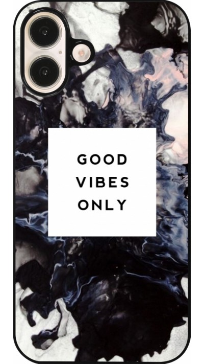 iPhone 16 Plus Case Hülle - Marble Good Vibes Only