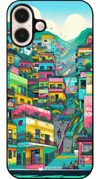 iPhone 16 Plus Case Hülle - Medellin Comuna 13 Kunst