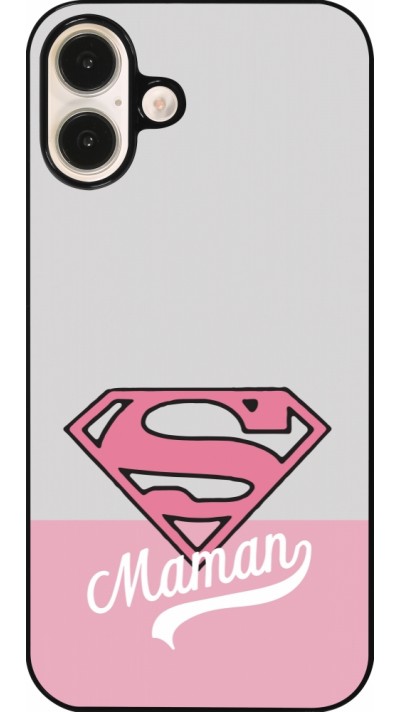 iPhone 16 Plus Case Hülle - Mom 2024 Super hero maman