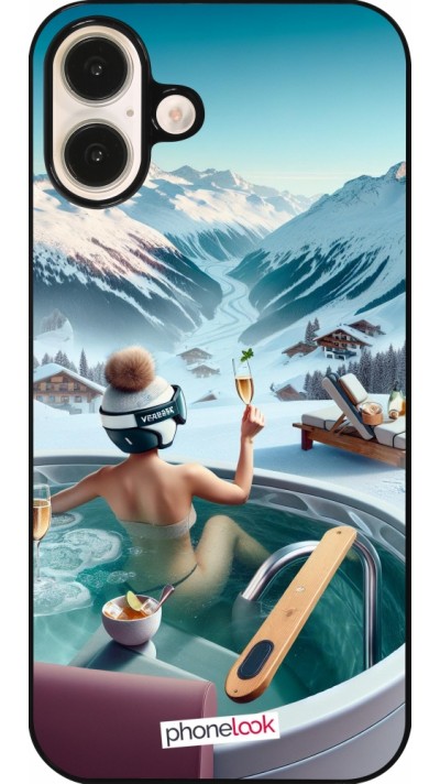 Coque iPhone 16 Plus - Montagne Glamour Jacuzzi