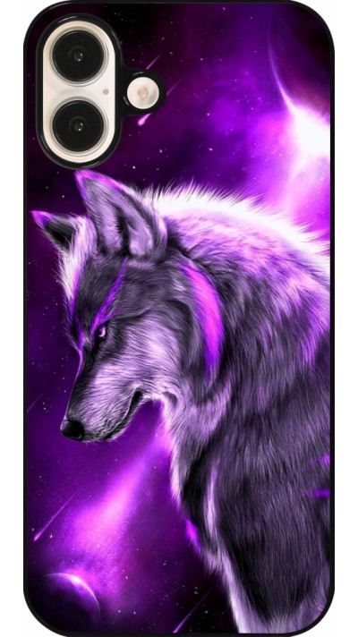 iPhone 16 Plus Case Hülle - Purple Sky Wolf