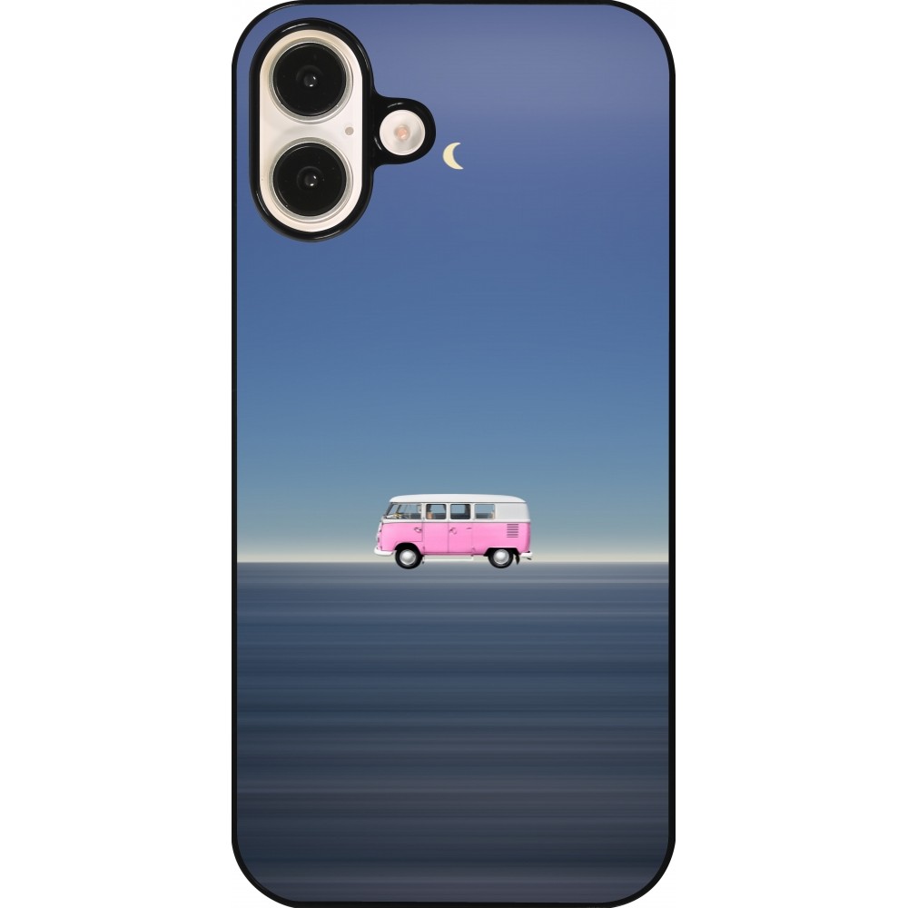 iPhone 16 Plus Case Hülle - Spring 23 pink bus