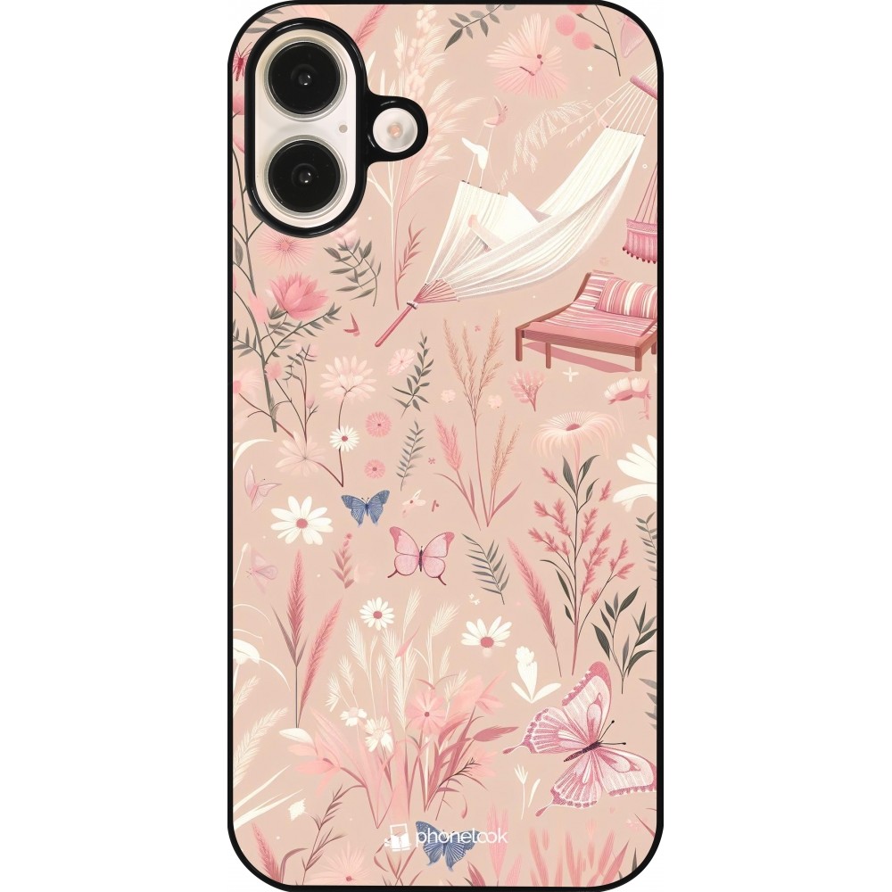 iPhone 16 Plus Case Hülle - Sommer Pastellmuster