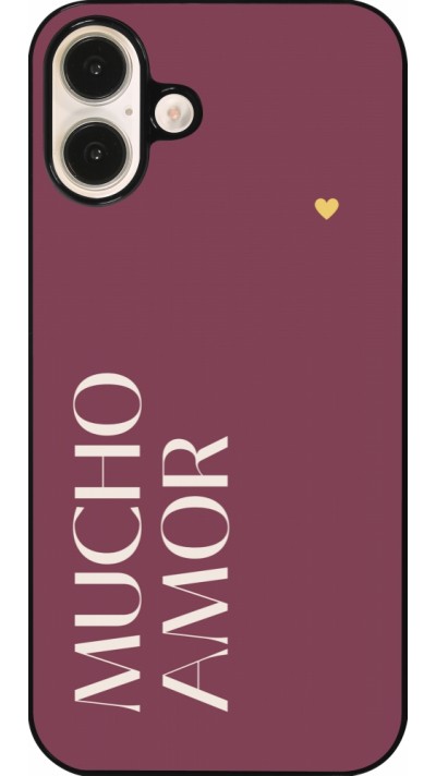 iPhone 16 Plus Case Hülle - Valentine 2024 mucho amor rosado