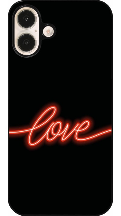 iPhone 16 Plus Case Hülle - Valentine 2023 neon love