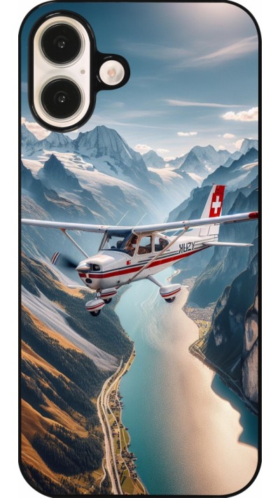 iPhone 16 Plus Case Hülle - Schweizer Alpenflug