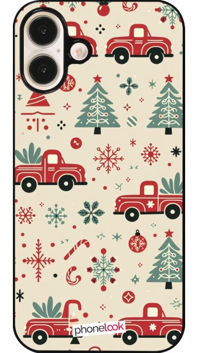 Coque iPhone 16 Plus - Noël 2024 Camion Sapin