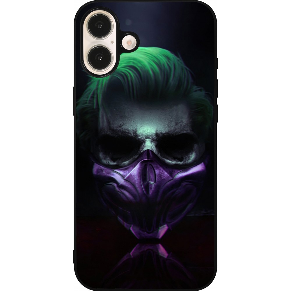 iPhone 16 Plus Case Hülle - Silikon schwarz Halloween 20 21