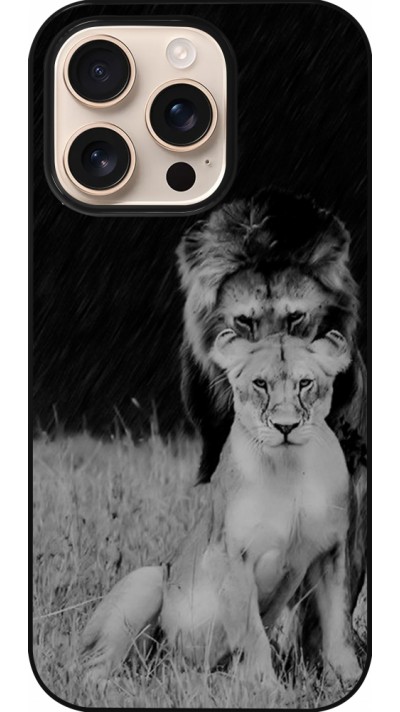 iPhone 16 Pro Case Hülle - Angry lions