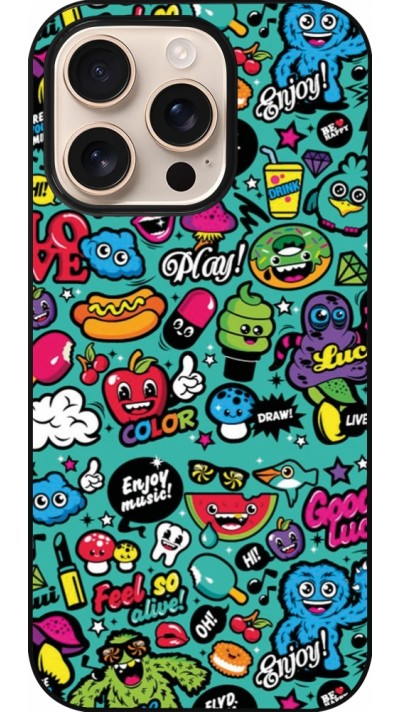 iPhone 16 Pro Case Hülle - Cartoons old school