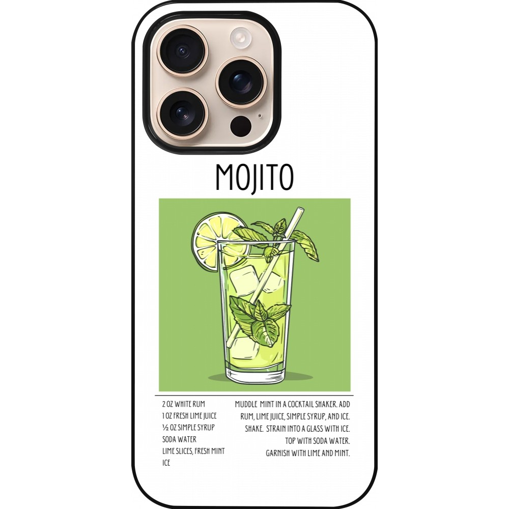 iPhone 16 Pro Case Hülle - Cocktail Rezept Mojito