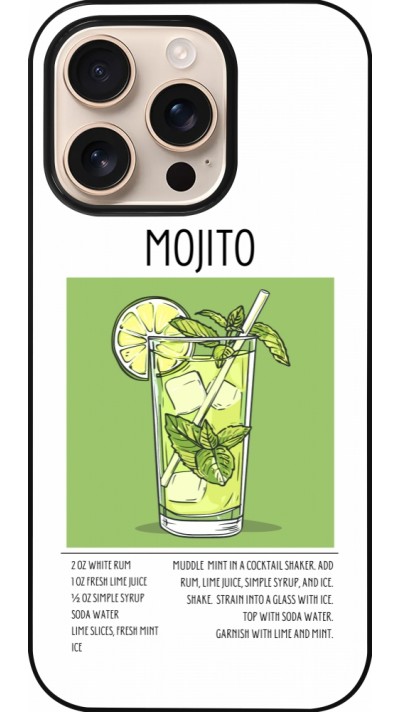 iPhone 16 Pro Case Hülle - Cocktail Rezept Mojito