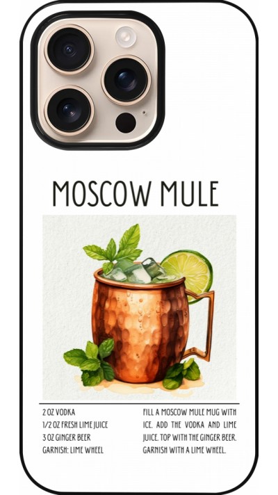 iPhone 16 Pro Case Hülle - Cocktail Rezept Moscow Mule