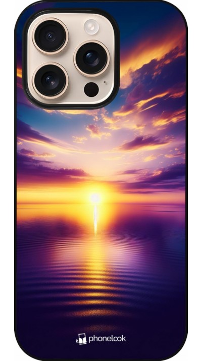 iPhone 16 Pro Case Hülle - Sonnenuntergang gelb violett