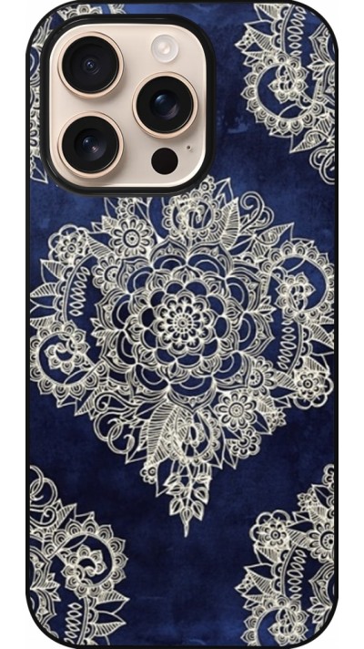 iPhone 16 Pro Case Hülle - Cream Flower Moroccan