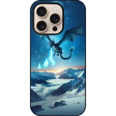 iPhone 16 Pro Case Hülle - Drache nächtliche Berg