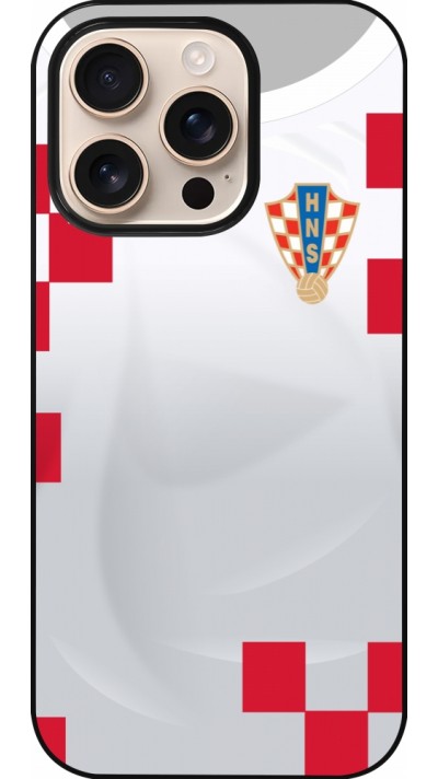 iPhone 16 Pro Case Hülle - Kroatien 2022 personalisierbares Fussballtrikot