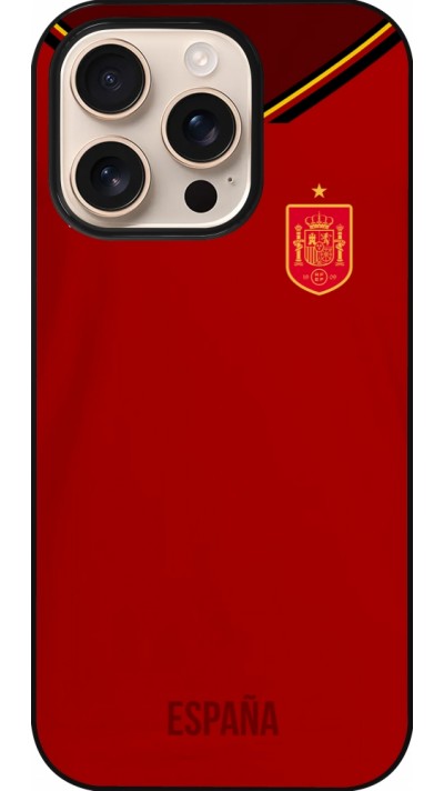 iPhone 16 Pro Case Hülle - Spanien 2022 personalisierbares Fußballtrikot