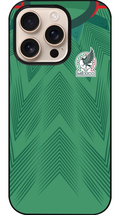 iPhone 16 Pro Case Hülle - Mexiko 2022 personalisierbares Fussballtrikot