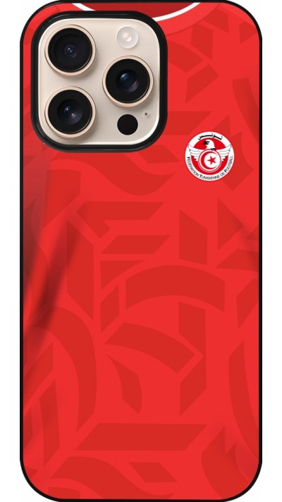 iPhone 16 Pro Case Hülle - Tunesien 2022 personalisierbares Fussballtrikot