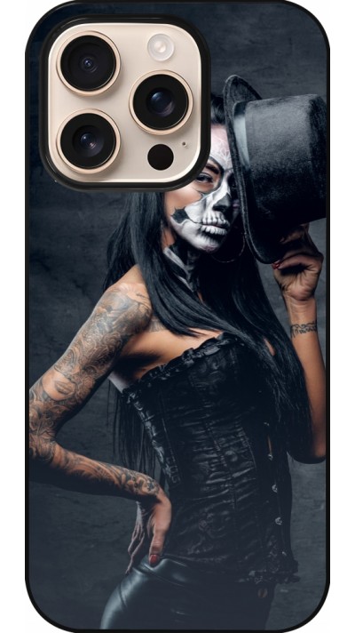 iPhone 16 Pro Case Hülle - Halloween 22 Tattooed Girl