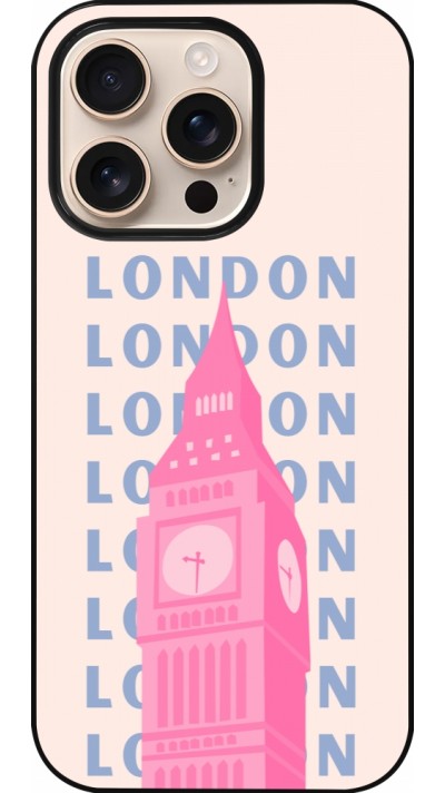 iPhone 16 Pro Case Hülle - London Pink Print