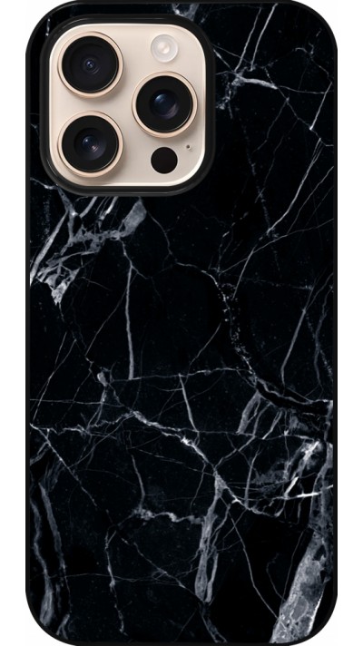 iPhone 16 Pro Case Hülle - Marble Black 01