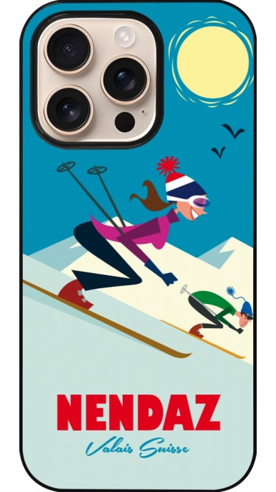 iPhone 16 Pro Case Hülle - Nendaz Ski Downhill