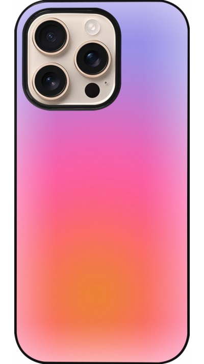 iPhone 16 Pro Case Hülle - Orange Pink Blue Gradient