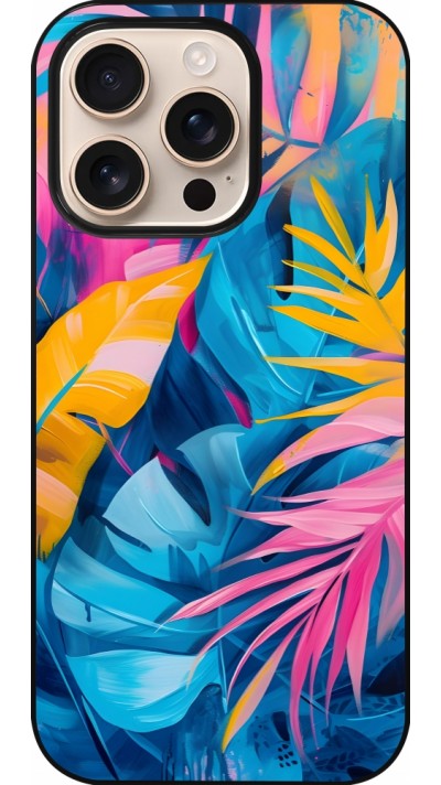 iPhone 16 Pro Case Hülle - Palms Blue