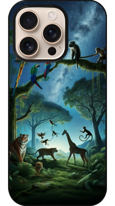 iPhone 16 Pro Case Hülle - Paradies der exotischen Tiere