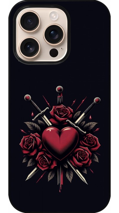 iPhone 16 Pro Case Hülle - Valentine 2024 gothic love