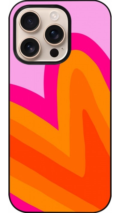 iPhone 16 Pro Case Hülle - Valentine 2024 heart gradient