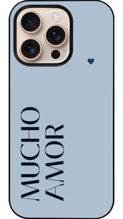 iPhone 16 Pro Case Hülle - Valentine 2024 mucho amor azul