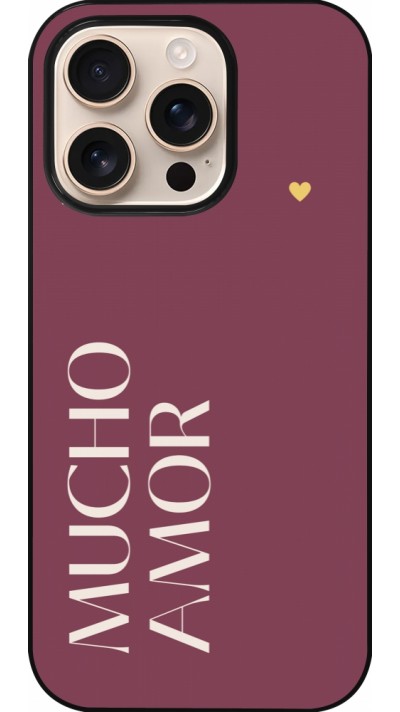 iPhone 16 Pro Case Hülle - Valentine 2024 mucho amor rosado