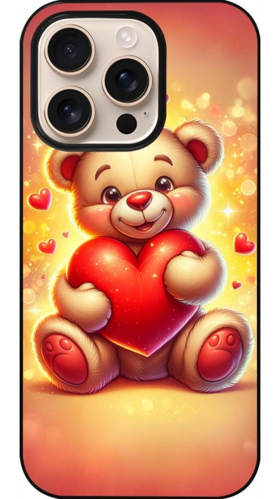 iPhone 16 Pro Case Hülle - Valentin 2024 Teddy Liebe