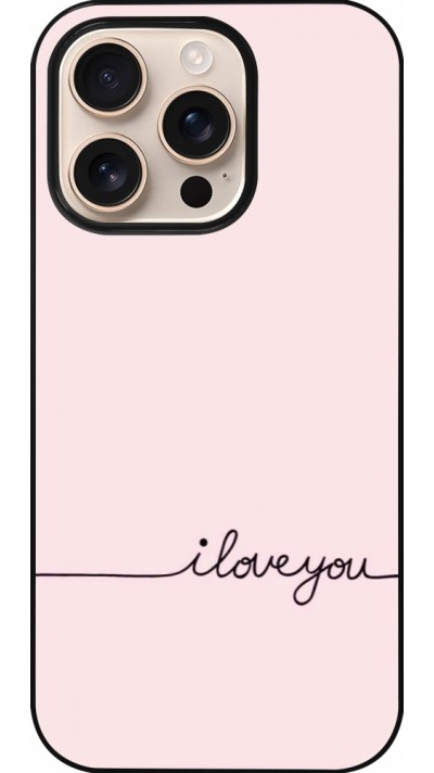 iPhone 16 Pro Case Hülle - Valentine 2023 i love you writing