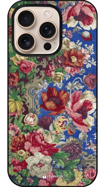 iPhone 16 Pro Case Hülle - Vintage Art Flowers