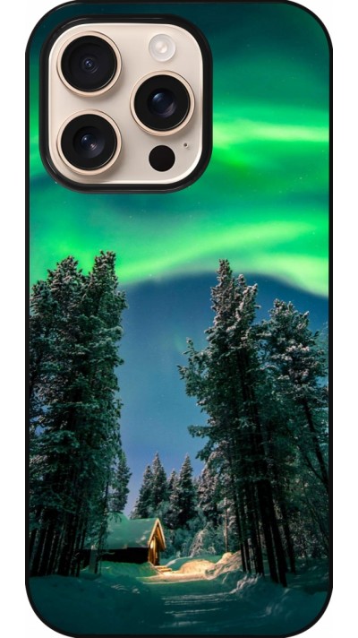 iPhone 16 Pro Case Hülle - Winter 22 Northern Lights