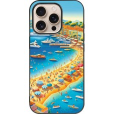 iPhone 16 Pro Case Hülle - Silikon schwarz French Riviera People