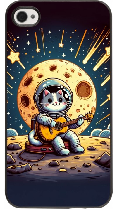 iPhone 4/4s Case Hülle - AstroKatze RockMond