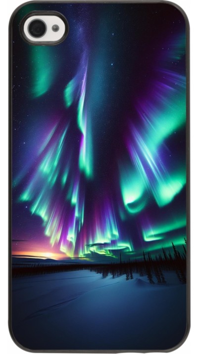 iPhone 4/4s Case Hülle - Funkelndes Nordlicht