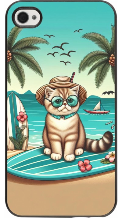 iPhone 4/4s Case Hülle - Chat Surf Stil