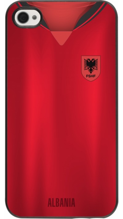 Coque iPhone 4/4s - Maillot de football Albanie personnalisable